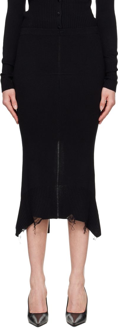 MATIÈRES FÉCALES MATIÈRES FÉCALES Black Vendome Midi Skirt