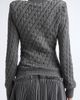 MATIÈRES FÉCALES MATIÈRES FÉCALES Jacqueline Twist Knit Wool Turtleneck Sweater - 2