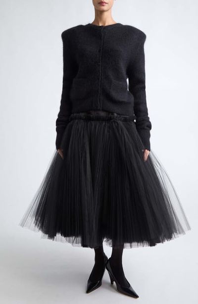 MATIÈRES FÉCALES MATIÈRES FÉCALES Millefeuille Tulle Midi Skirt