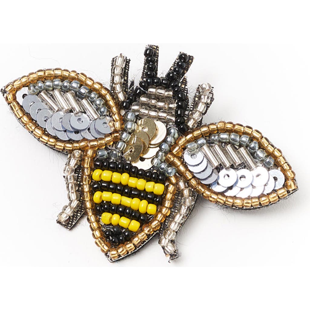 Matr Boomie Matr Boomie Bala Mani Beaded Bee Brooch Pin