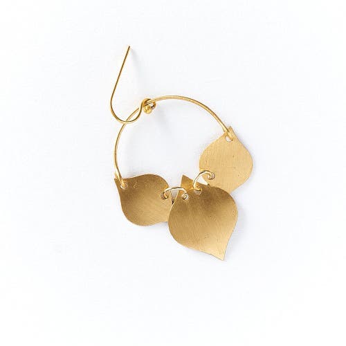 Matr Boomie Matr Boomie Chameli Leaf Drop Earrings