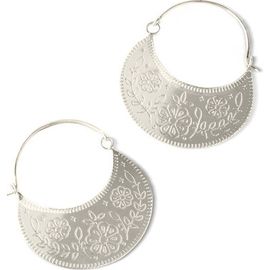 Matr Boomie Matr Boomie Haveli Etched Hoop Earring