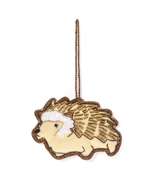 Matr Boomie Matr Boomie Larissa Plush Hedgehog Beaded Fabric Ornament - Embroidered