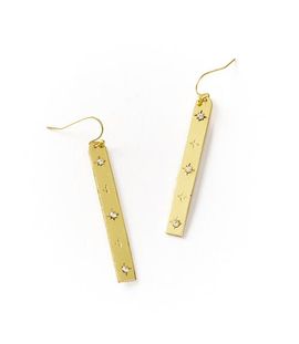Matr Boomie Matr Boomie Sitara Starry Long Linear Studded Earrings