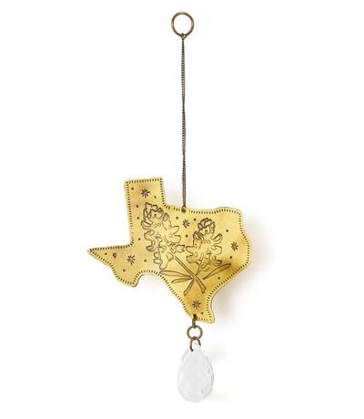 Matr Boomie Matr Boomie Texas Bluebonnet Engraved Brass Suncatcher