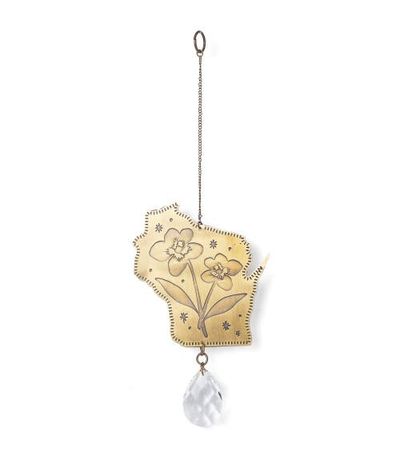 Matr Boomie Matr Boomie Wisconsin State Violet Engraved Suncatcher