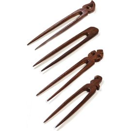 Matr Boomie Matr Boomie Woodcut Hair Pins - Set of 4