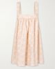 MATTEAU Babydoll printed linen and cotton-blend mini dress - 1