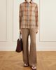 MATTEAU Checked cotton-voile shirt - 2
