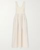 MATTEAU Cotton-poplin and stretch-knit maxi dress - 1
