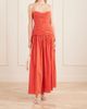 MATTEAU Gathered polka-dot organic cotton and silk-blend midi dress - 2