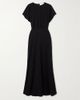 MATTEAU Gathered silk crepe de chine maxi dress - 1