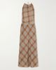 MATTEAU Layered checked cotton-voile midi dress - 1