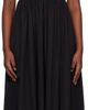 Matteau Matteau Black Knit & Cotton Midi Dress - 1