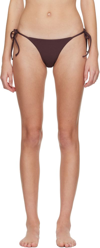 Matteau Matteau Burgundy String Bikini Bottom