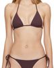 Matteau Matteau Burgundy String Triangle Bikini Top - 1