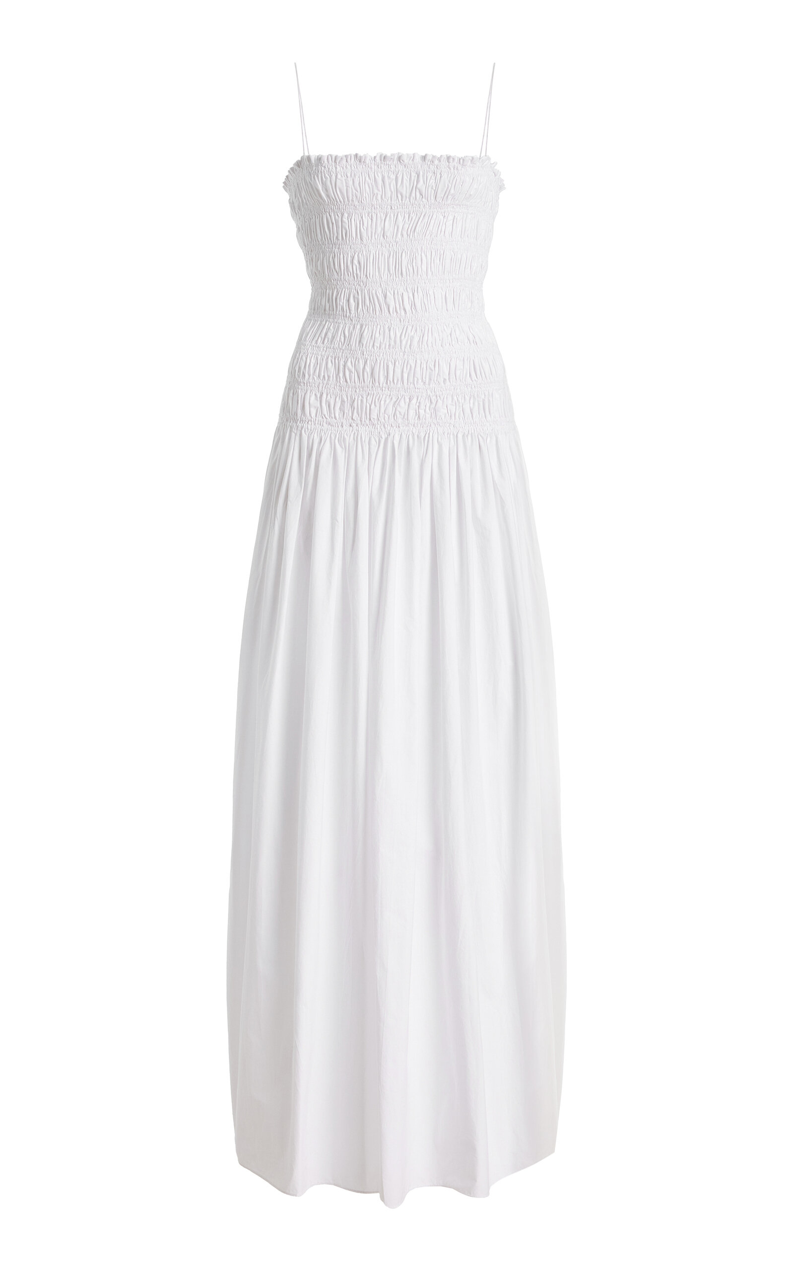 Matteau Matteau Exclusive Shirred Cotton DropWaist Maxi Dress