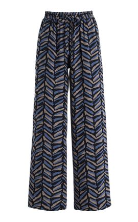 Matteau Matteau Silk Drawstring Trousers Blue 3