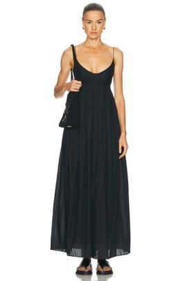 open lace back dress Matilda One Shoulder Maxi Dress