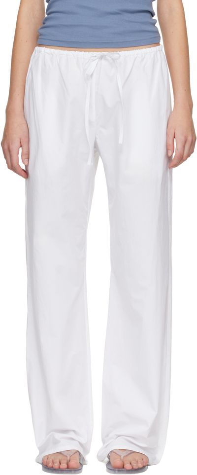 Matteau Matteau White Drawcord Trousers