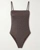 MATTEAU Petite Square polka-dot recycled swimsuit - 1