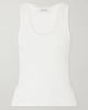 MATTEAU Ribbed organic cotton-blend jersey tank - 1