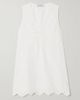 MATTEAU Scalloped broderie anglaise cotton mini dress - 1