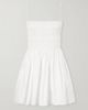 MATTEAU Shirred cotton mini dress - 1