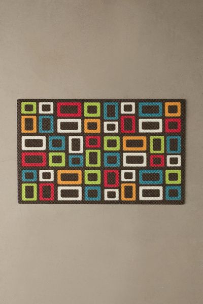 Matterly Matterly Neighburly Hip To Be Square Indoor/Outdoor Doormat at Urban Outfitters