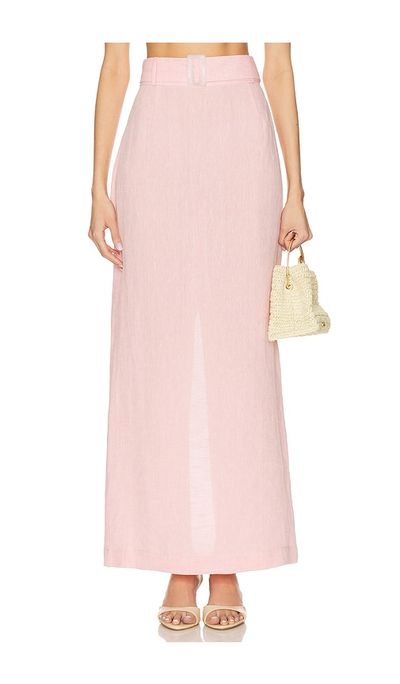 MATTHEW BRUCH MATTHEW BRUCH Belted Maxi Pencil Skirt