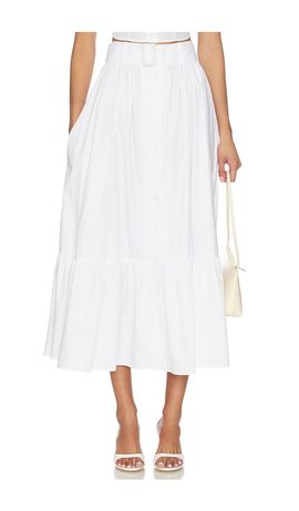 MATTHEW BRUCH MATTHEW BRUCH Button Down Midi Skirt