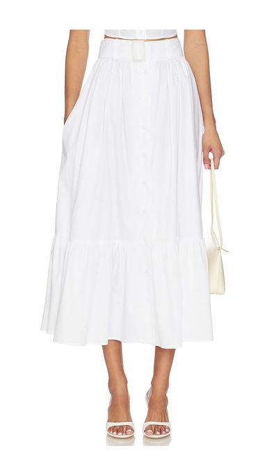MATTHEW BRUCH MATTHEW BRUCH Button Down Midi Skirt