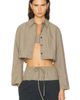 MATTHEW BRUCH MATTHEW BRUCH Cropped Oversized Button Down Top - 1