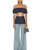 MATTHEW BRUCH MATTHEW BRUCH High Waist Combo Wide Leg - 5
