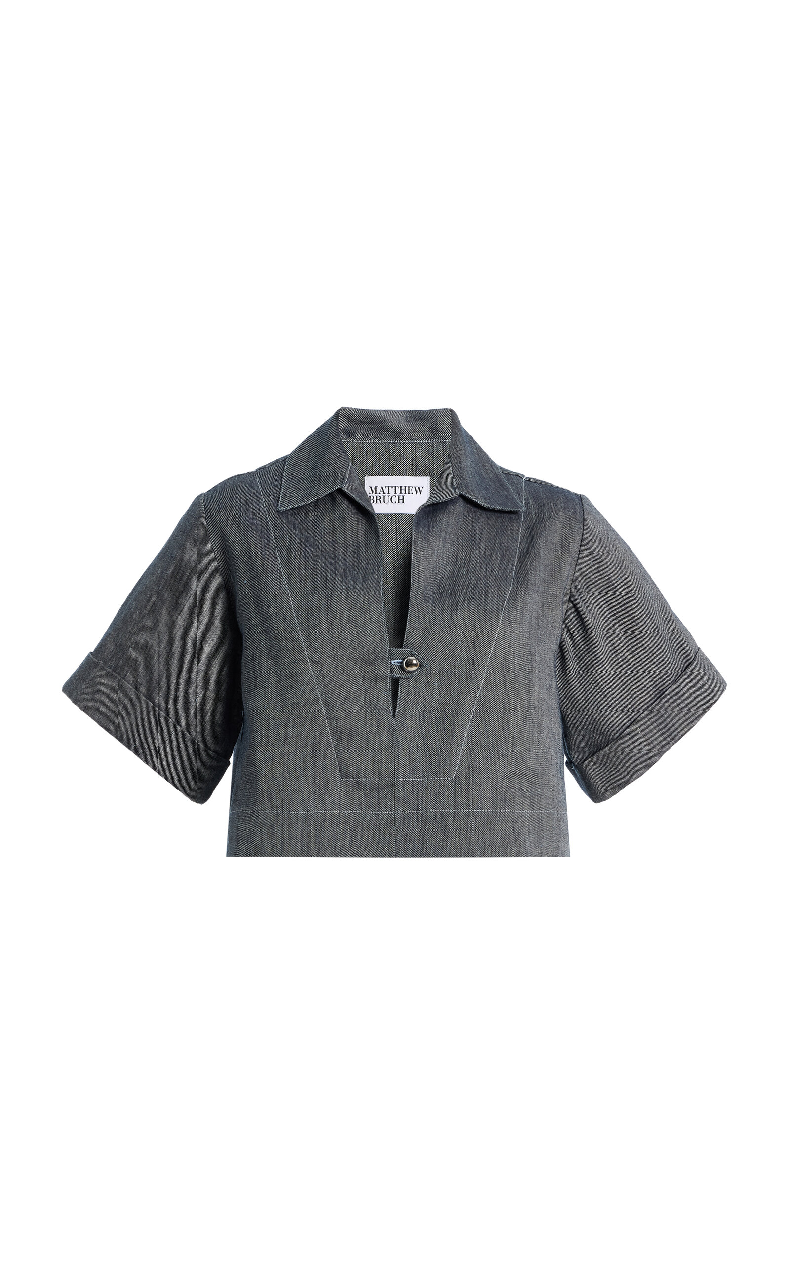 Matthew Bruch Matthew Bruch LinenCotton Denim Popover Shirt