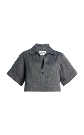 Matthew Bruch Matthew Bruch LinenCotton Denim Popover Shirt
