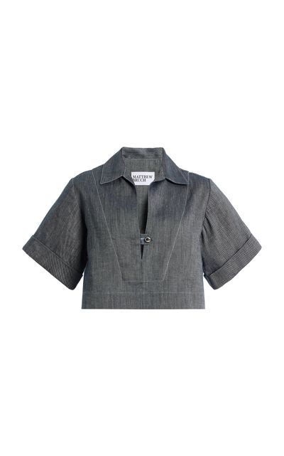 Matthew Bruch Matthew Bruch LinenCotton Denim Popover Shirt