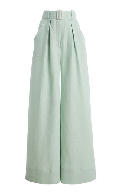 Matthew Bruch Matthew Bruch Pleated Linen WideLeg Pants