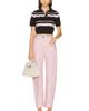 MATTHEW BRUCH MATTHEW BRUCH Striped Mohair Polo Top - 4