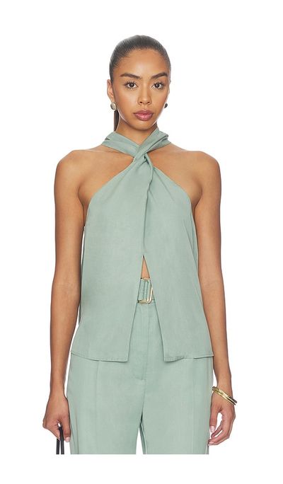 MATTHEW BRUCH MATTHEW BRUCH Twist Halter Top