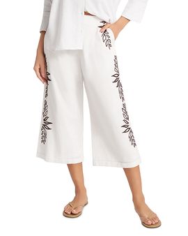 Matty M Matty M Ireni Embroidered Cropped Pants