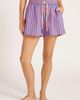 matty m. matty m. Kira Stripe Cotton Blend Drawstring Shorts - 1