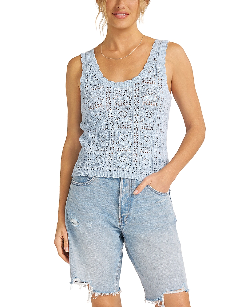 Matty M - Lior Scoop Neck Crochet Tank Top