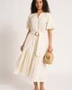 matty m. matty m. Liora Eyelet Belted Midi Skirt - 4