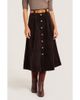 matty m. matty m. Marlowe Corduroy Midi Skirt - 1