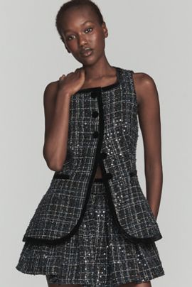 Maude Club Beau Button-Front Vest Top