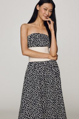 Maude Club Erin Petite 100% Cotton Midi Dress