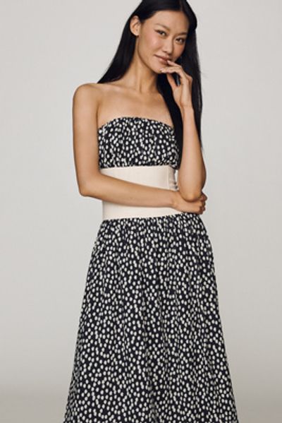 Maude Club Erin Petite 100% Cotton Midi Dress