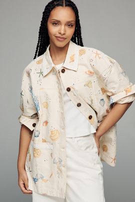 Maude Club Hayes Cotton Printed Jacket