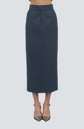 MAUDE CLUB MAUDE CLUB Bella Polka Dot Midi Skirt